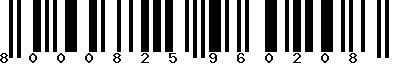 EAN-13 : 8000825960208