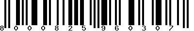 EAN-13 : 8000825960307