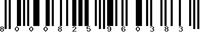 EAN-13 : 8000825960383