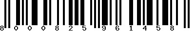 EAN-13 : 8000825961458