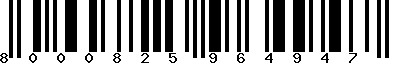 EAN-13 : 8000825964947