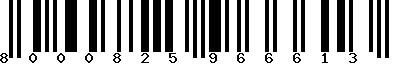 EAN-13 : 8000825966613