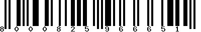 EAN-13 : 8000825966651