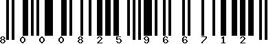 EAN-13 : 8000825966712