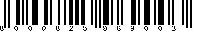 EAN-13 : 8000825969003