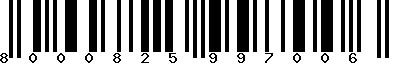 EAN-13 : 8000825997006