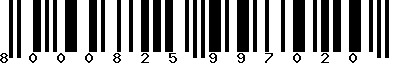 EAN-13 : 8000825997020