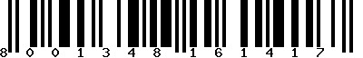 EAN-13 : 8001348161417