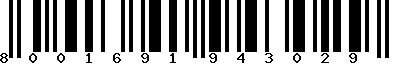 EAN-13 : 8001691943029