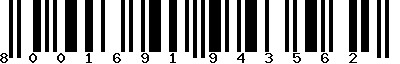 EAN-13 : 8001691943562