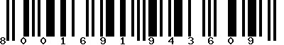 EAN-13 : 8001691943609