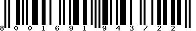 EAN-13 : 8001691943722