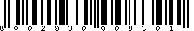 EAN-13 : 8002930008301