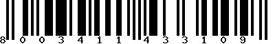 EAN-13 : 8003411433109
