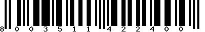 EAN-13 : 8003511422400