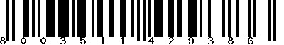 EAN-13 : 8003511429386