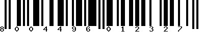 EAN-13 : 8004496012327