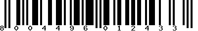 EAN-13 : 8004496012433