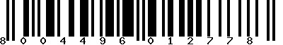 EAN-13 : 8004496012778