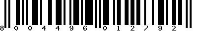 EAN-13 : 8004496012792