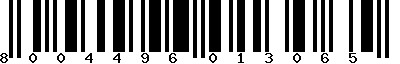 EAN-13 : 8004496013065