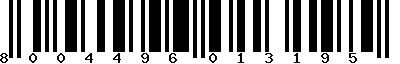 EAN-13 : 8004496013195