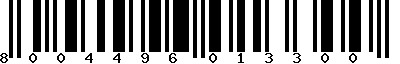 EAN-13 : 8004496013300