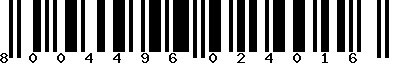 EAN-13 : 8004496024016