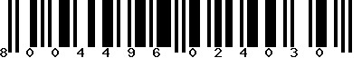 EAN-13 : 8004496024030