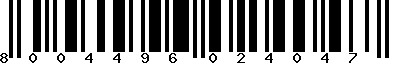 EAN-13 : 8004496024047