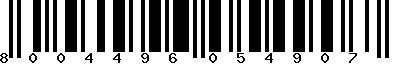 EAN-13 : 8004496054907