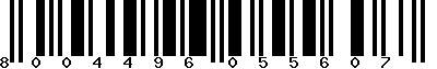 EAN-13 : 8004496055607