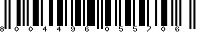 EAN-13 : 8004496055706
