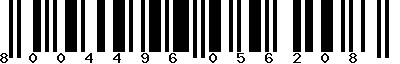 EAN-13 : 8004496056208