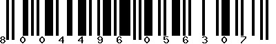 EAN-13 : 8004496056307