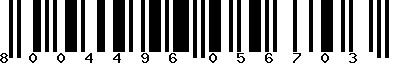 EAN-13 : 8004496056703