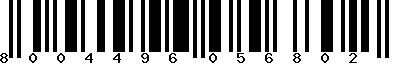 EAN-13 : 8004496056802