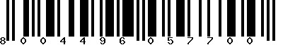 EAN-13 : 8004496057700