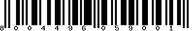 EAN-13 : 8004496059001