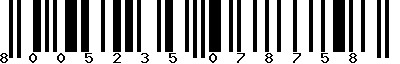 EAN-13 : 8005235078758