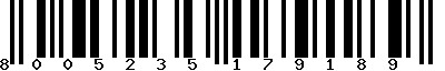 EAN-13 : 8005235179189