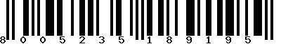 EAN-13 : 8005235189195