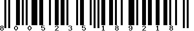 EAN-13 : 8005235189218