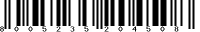 EAN-13 : 8005235204508