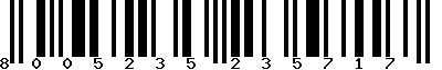 EAN-13 : 8005235235717