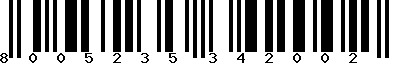 EAN-13 : 8005235342002