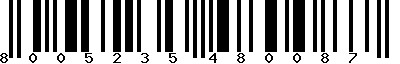 EAN-13 : 8005235480087