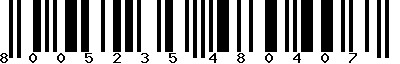 EAN-13 : 8005235480407