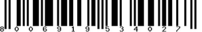 EAN-13 : 8006919534027