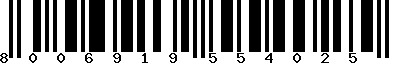 EAN-13 : 8006919554025